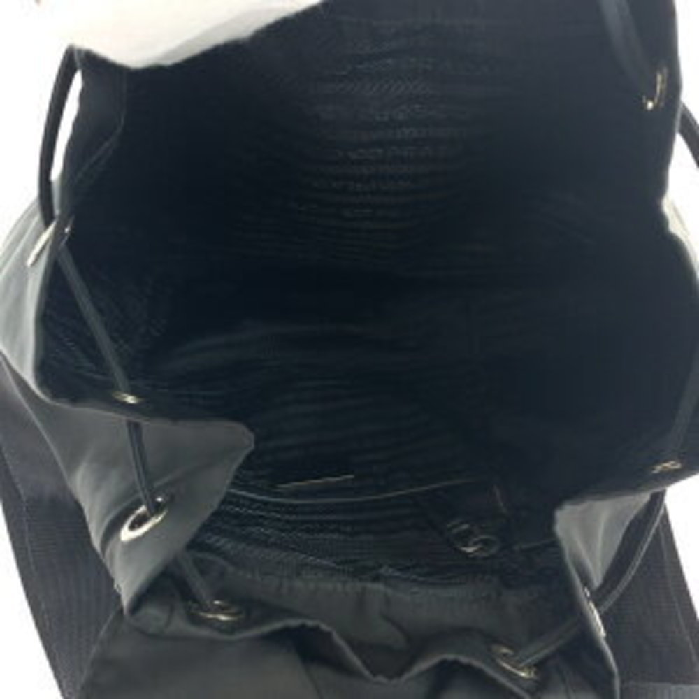 Prada Nylon Triangular Backpack Tessuto Black - image 8